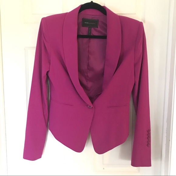 BCBG Jackets & Blazers - BCBG Chic Dark Magenta Blazer Size Small